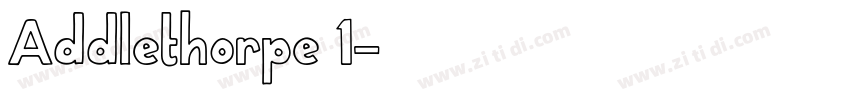 Addlethorpe 1字体转换